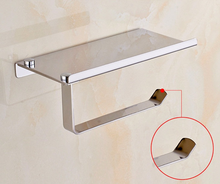 304 stainless steel phone towel rack toilet paper holder bathroom