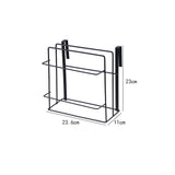Kitchen Double Layer Towel Rack Hanging Holder Cabinets Shelf