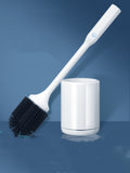 Toilet Brush Rubber Head Holder Cleaning Brush For Toilet Wall