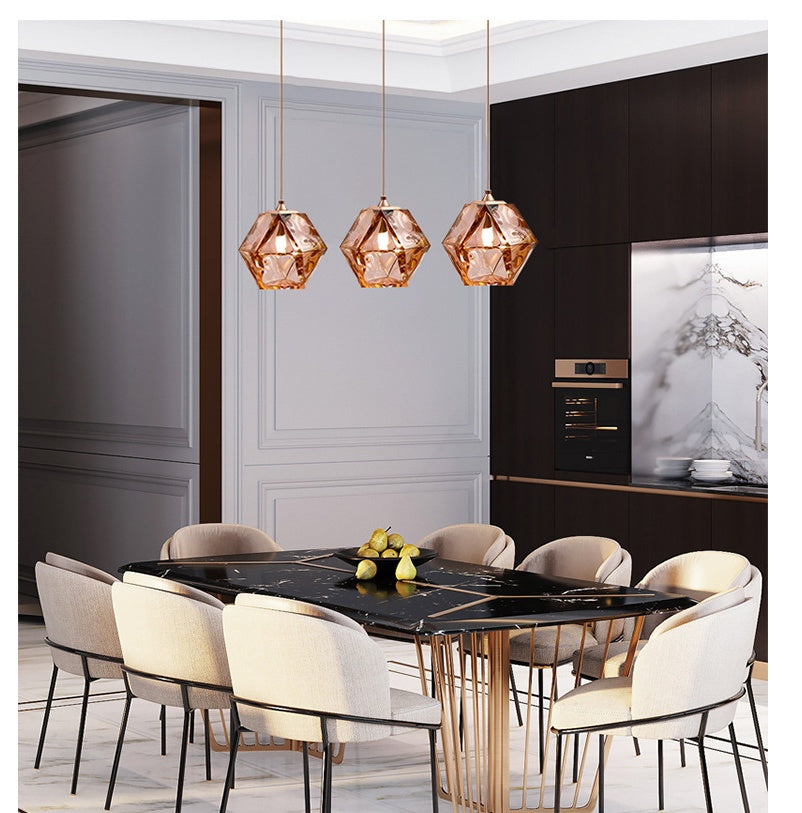 Glass Chandelier Living Room Dining Room Bar Art Bedside