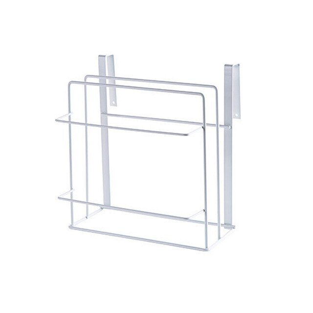 Kitchen Double Layer Towel Rack Hanging Holder Cabinets Shelf