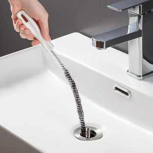 Sink Hair Cleaner, 1 Count Flexible Pipe Dredger, Household Bendable Anti-Clogging Cleaning Hook, Pipe Unclogger Tool, Summer Essentials