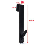 S-Shape Stainless Steel Shower Door Towel Rack - Stylish Bathroom Bathrobe Hanger for Space-Saving Organization