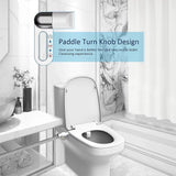New Ultra-Slim Bidet Toilet Seat Attachment Dual Nozzle Bidet Adjustable Water Pressure Non-Electric Ass Sprayer