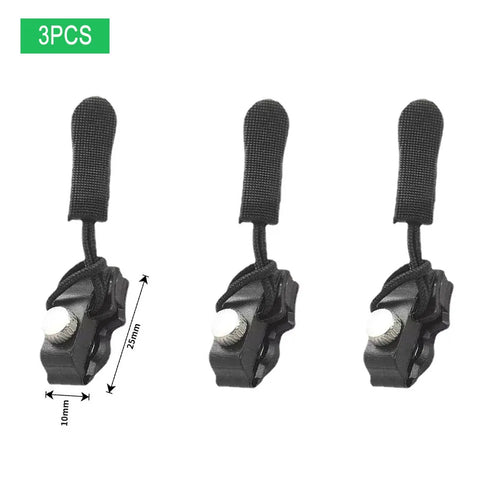 Zipper Repair Kit Universal Instant Zipper Repair Replacement Zippers Sliding Teeth Rescue Zippers Head 3 Different Sizes