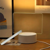 LED Night Light, USB Powered Glowing Writing Board, LED Light up Message 2 in 1 Handwriting Board Desktop Lamp, Lights for Bedroom, Room Accessories