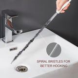 Sink Hair Cleaner, 1 Count Flexible Pipe Dredger, Household Bendable Anti-Clogging Cleaning Hook, Pipe Unclogger Tool, Summer Essentials