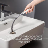 Sink Hair Cleaner, 1 Count Flexible Pipe Dredger, Household Bendable Anti-Clogging Cleaning Hook, Pipe Unclogger Tool, Summer Essentials
