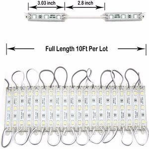 LED Waterproof Module Light, One Board With 60 Lights And 10ft White Light,