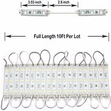 LED Waterproof Module Light, One Board With 60 Lights And 10ft White Light,