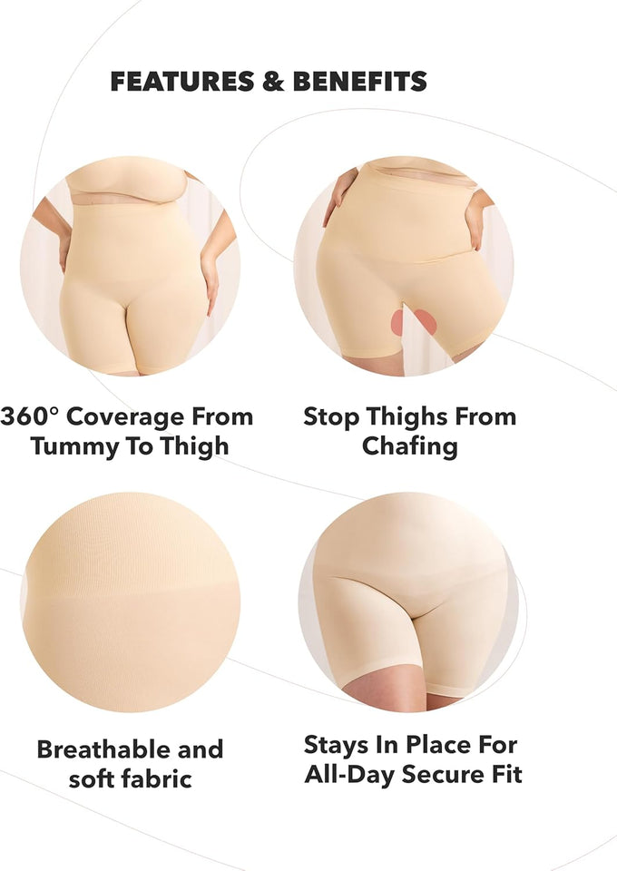 All Day Every Day High Waisted Shaper Shorts - Shapewear Women Tummy Control Underwear, Body Shaper for Women