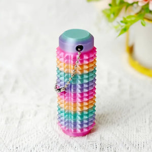 Anxiety Relief Tactile Sensory Keychain - BPA-Free Fidget Toy for Stress Relief at Work - Portable Spiky Grip Tool