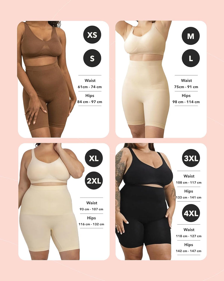 All Day Every Day High Waisted Shaper Shorts - Shapewear Women Tummy Control Underwear, Body Shaper for Women