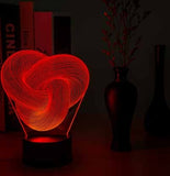 Twist Abstract LED 3D Night Light Touch Colorful Acrylic