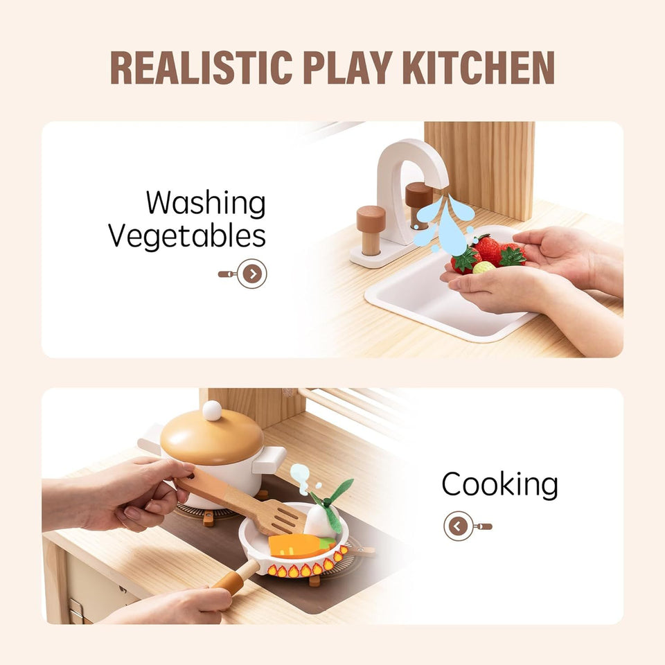 Robud New Large Kids Toddlers Kitchen Playset