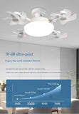 Modern Fan Light Drone Style E27 Bulb Remote Control 3-Speed Timer Bedside Table Bedroom Dining Room Lighting