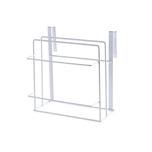 Kitchen Double Layer Towel Rack Hanging Holder Cabinets Shelf