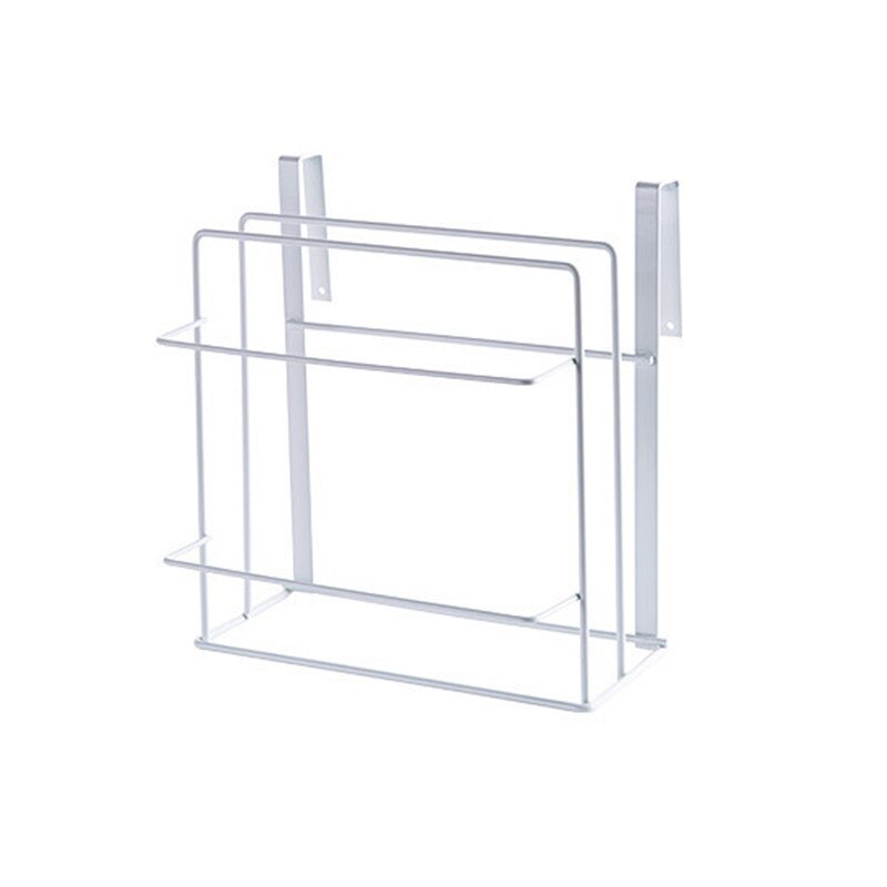 Kitchen Double Layer Towel Rack Hanging Holder Cabinets Shelf