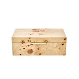 Burl Wood Tabletop Storage Box, Decorative Jewelry Organizer with Lid, Natural Keepsake Box for Dresser or Shelf, 7.5X4.25