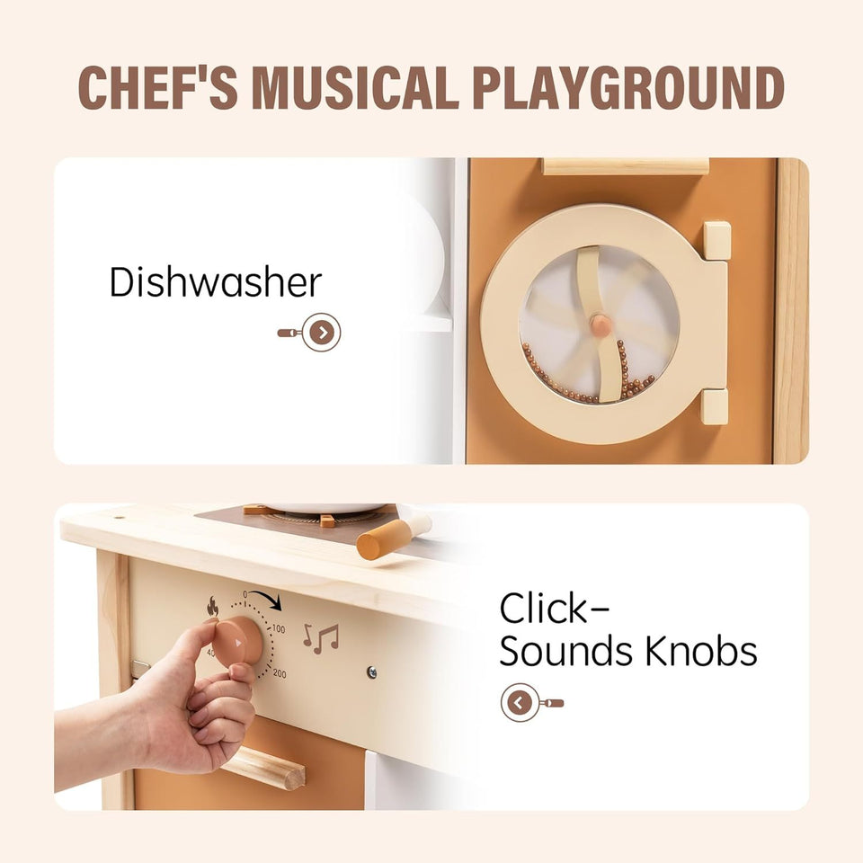 Robud New Large Kids Toddlers Kitchen Playset