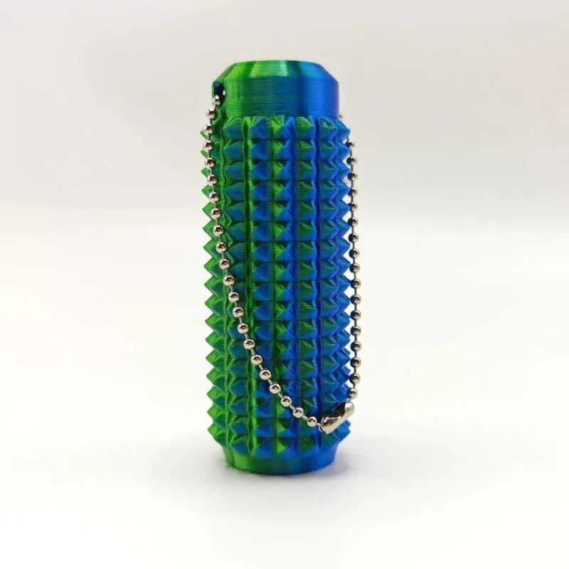 Anxiety Relief Tactile Sensory Keychain - BPA-Free Fidget Toy for Stress Relief at Work - Portable Spiky Grip Tool