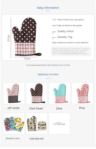 Household High-temperature Resistant Kitchen Insulation Gloves