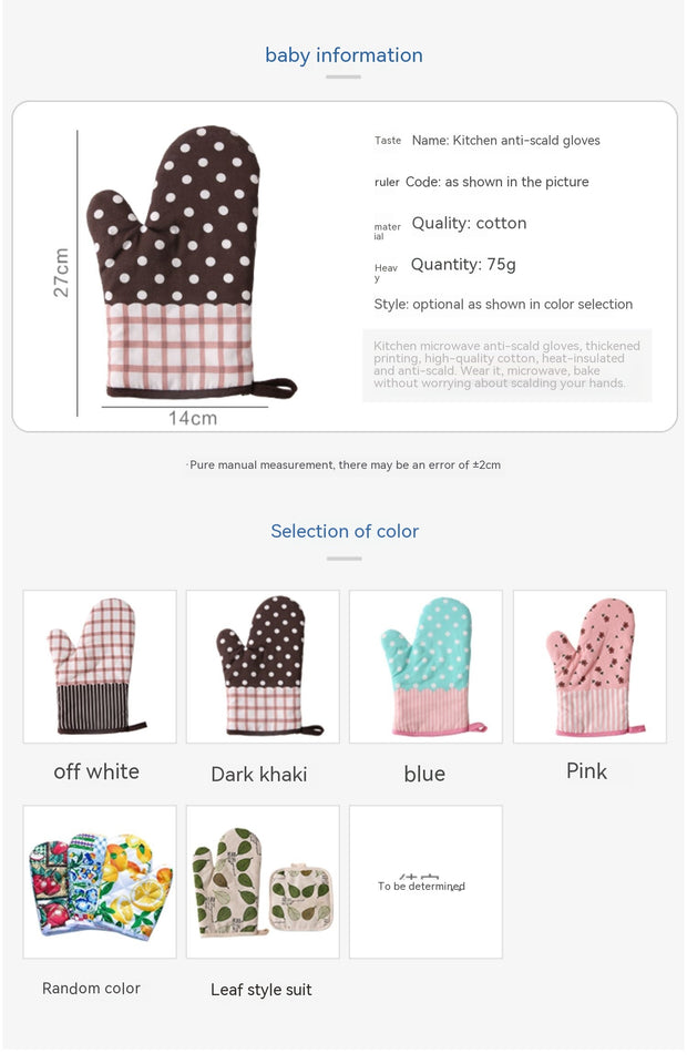 Household High-temperature Resistant Kitchen Insulation Gloves