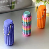 Anxiety Relief Tactile Sensory Keychain - BPA-Free Fidget Toy for Stress Relief at Work - Portable Spiky Grip Tool