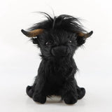 25Cm Simulated Scottish Highland Cow Plush Toy Blue Variant Cute Fairy Calf Baby Animal Child Birthday Christmas Gift