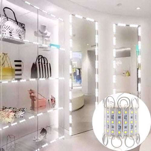 LED Waterproof Module Light, One Board With 60 Lights And 10ft White Light,