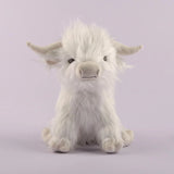25Cm Simulated Scottish Highland Cow Plush Toy Blue Variant Cute Fairy Calf Baby Animal Child Birthday Christmas Gift
