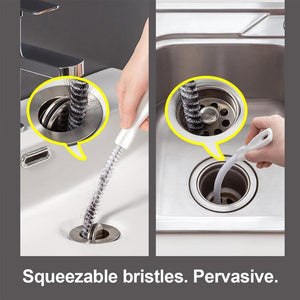 Sink Hair Cleaner, 1 Count Flexible Pipe Dredger, Household Bendable Anti-Clogging Cleaning Hook, Pipe Unclogger Tool, Summer Essentials